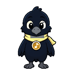 Yellow Crow character facing forward